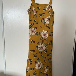 Xhilaration Pink and Green Sleeveless Sundress